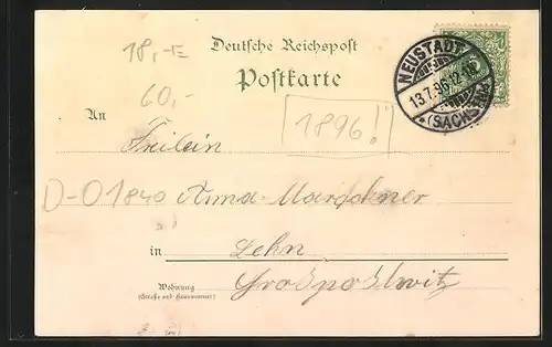 Lithographie Neustadt, Gasthaus Ungerberg, Sennhütte