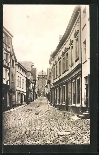 AK Linz a. Rh., Neue Strasse mit Neutor