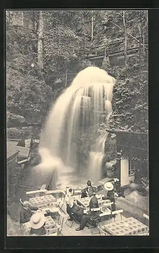 AK Rathen /Sächsische Schweiz, Gasthaus Amselfall