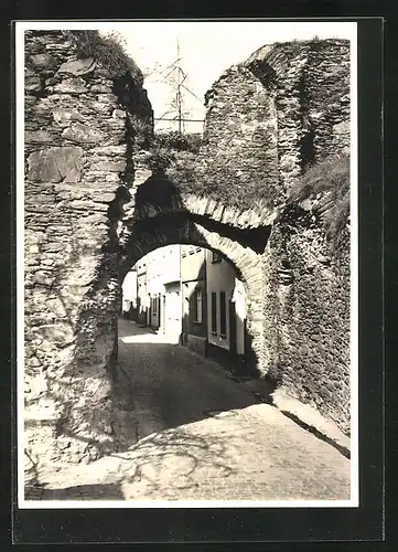 Foto-AK Boppard, Stadttorbogen