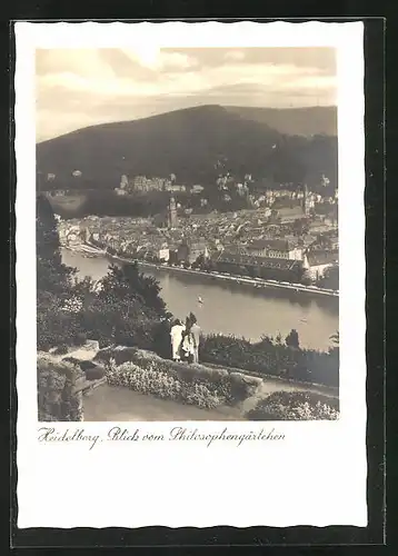 AK Heidelberg, Blick vom Philosophengärtchen