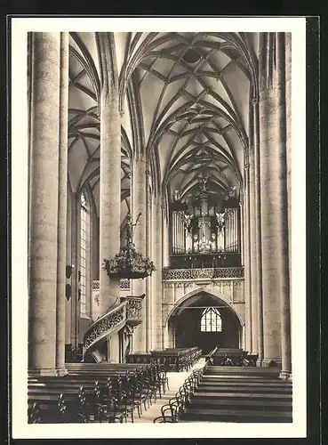 AK Nördlingen, Innenansicht der St. Georgskirche