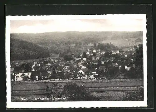 AK Schönbach /Westerwald, Ortsansicht aus der Ferne