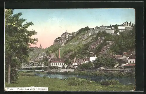 AK Znaim /Znojmo, Partie aus dem Thayatale