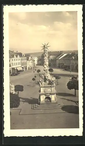 AK Wischau / Vyskov, Masarykovo námestí, pomník