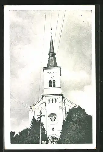 AK Nosislav, Frontalansicht der Kirche