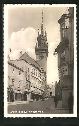 AK Znaim a. Thaya, Aufsicht zur Kirche