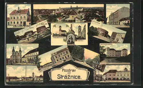 AK Stráznice, Starý Hrbytov a Kaple, Skalicka Brána, Radnice