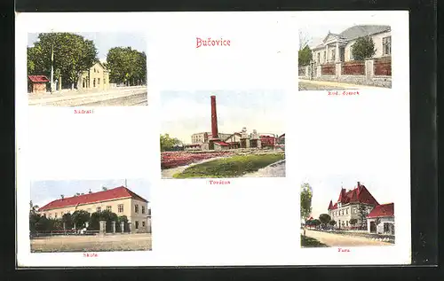 AK Bucovice, Nadrazi, Skola, Fara