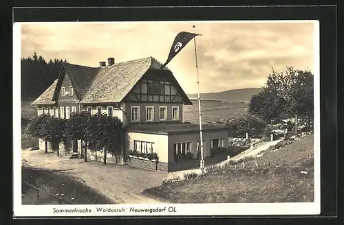 AK Neuweigsdorf /OL., Gasthaus Waldesruh mit 