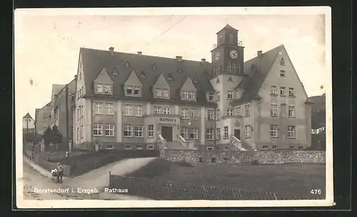 AK Borstendorf i. Erzgeb., Rathaus