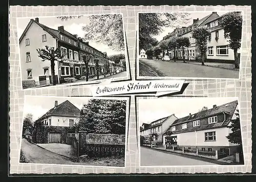 AK Steimel /Westerwald, Gasthaus Waldfrieden, Annenhof, Strassenpartie