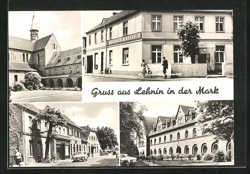 AK Lehnin /Mark, Kloster, Friedenstrasse, Gasthaus Klosterhof