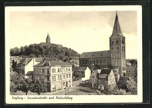 AK Siegburg, Servatiuskirche und Michaelsberg