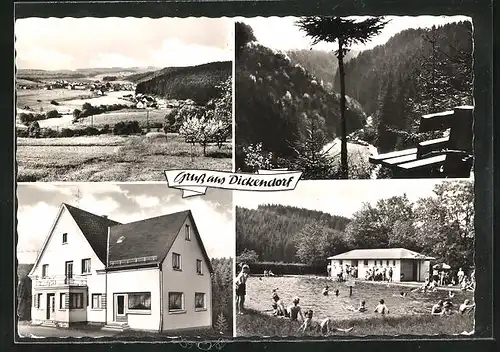 AK Dickendorf, Privatpension Maria Schuhenn, Schwimmbad, Panorama