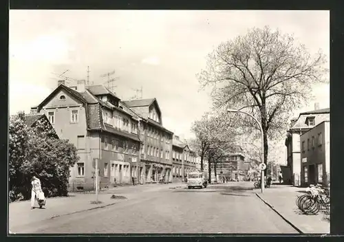 AK Bernsdorf, Strassenpartie der Ernst-Thälmann-Strasse