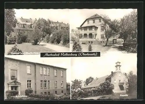 AK Rothenburg /Oberlausitz, Martinshof, Bürgerhaus, Kapelle