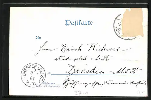 AK Lied Dar Duglbärbaam, Frau sitzt unterm Baum mit Blick ins Tal