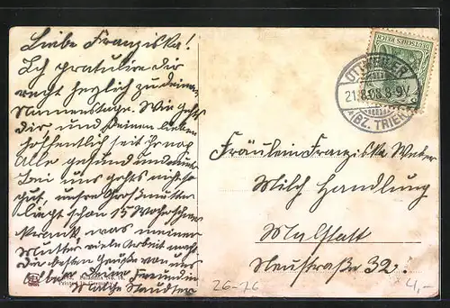 Künstler-AK Friedrich Perlberg: Tempelplatz mit Omar-Moschee