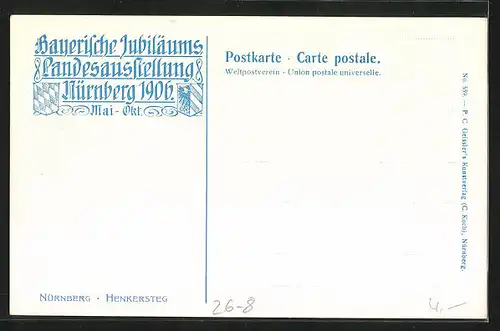 Künstler-AK Heinrich Kley: Nürnberg, Am Henkersteg