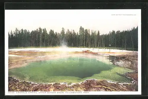 AK Yellowstone Park, Emerald Spring, Upper Geyser Basin, Geysir