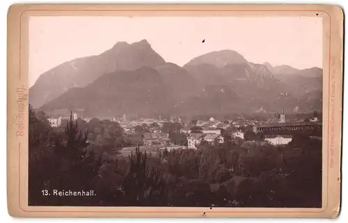 Fotografie Karlmann & Franke, Wien, Ansicht Reichenhall, Ortsansicht mit Gradierwerk