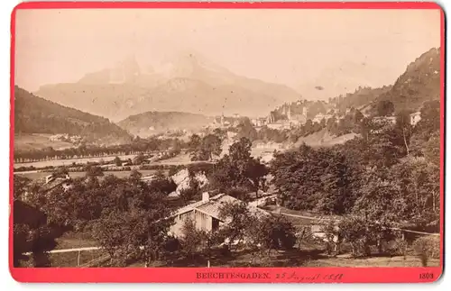 Fotografie Würthle & Spinnhirn, Salzburg, Ansicht Berchtesgaden, Stadtansicht um 1888