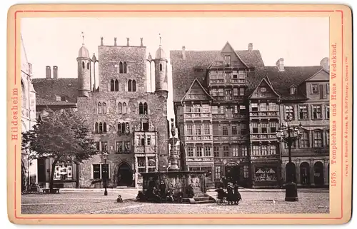 Fotografie Römmler & Jonas, Dresden, Ansicht Hildesheim, Templerhaus und Haus Wedekind