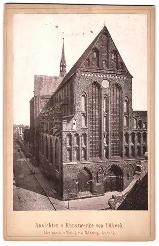 Fotografie J. Nöhring, Lübeck, Ansicht Lübeck, Katharinenkirche auch Museumskirche St. Katharinen zu Lübeck