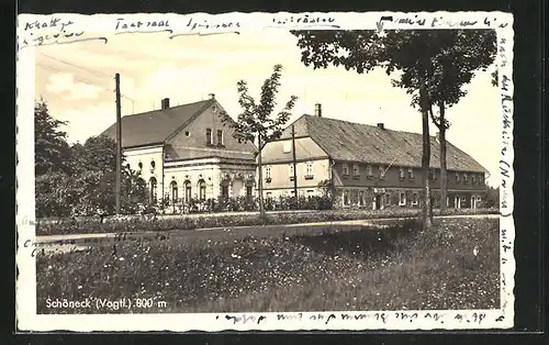 AK Schöneck i. Vgtld., Gasthof Fremdenhof Tannenhaus