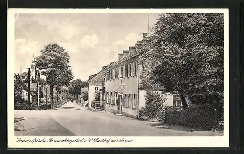 AK Tannenbergsthal i. V., Gasthof zur Tanne