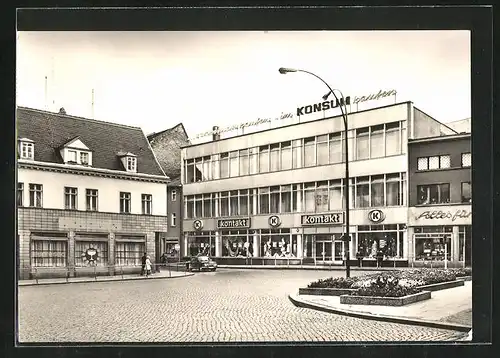 AK Köthen, Geschäfte am Holzmarkt
