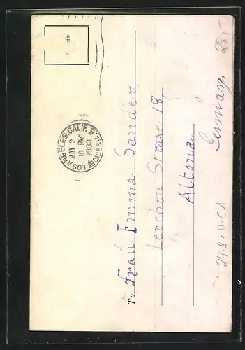 Leporello-AK Long Beach, CA, Diverse Ortsansichten nach Erdbeben