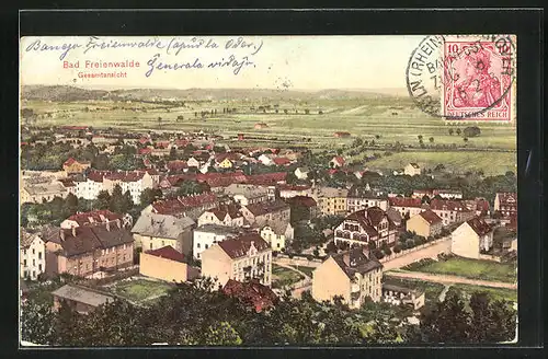 AK Bad Freienwalde, Gesamtansicht aus der Vogelschau
