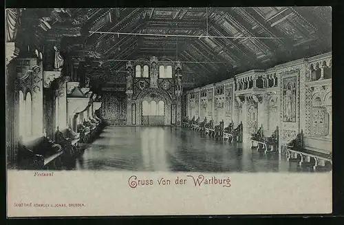 AK Eisenach, Wartburg, Festsaal