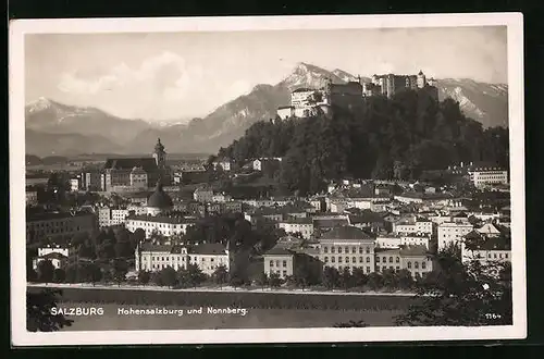 AK Salzburg, Festung Hohensalzburg und Nonnberg
