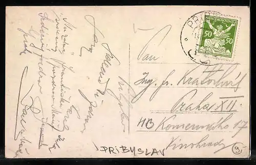 AK Pribyslav, Namesti, Kostel