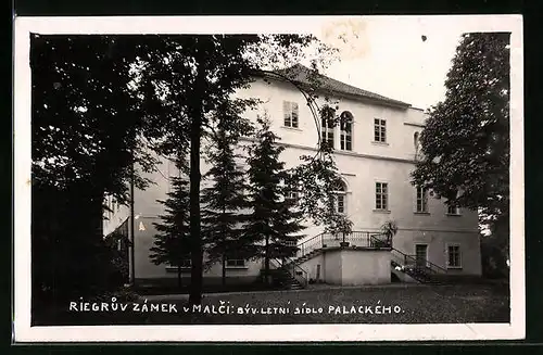 AK Malec, Riegruv Zamek, Byv Letni Sidlo Palackeho