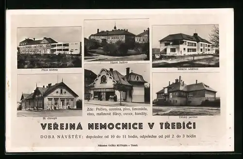 AK Trebic, Hlavni Budova, Plicni Lecebna, III. Chirurgie, Detsky Pavillon