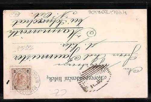 AK Mysliborice, Schule, Post, Markt, Schloss