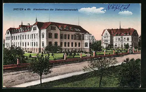 AK Speyer a. Rh., das Krankenhaus der Diakonissenanstalt