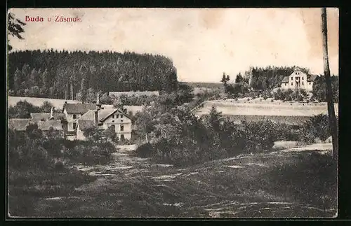 AK Zasmuky, Buda, Siedlung am Feld