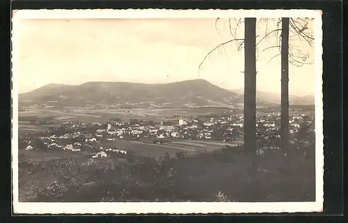 AK Frenstat p. Radh., Gesamtansicht der Stadt vom Berg aus