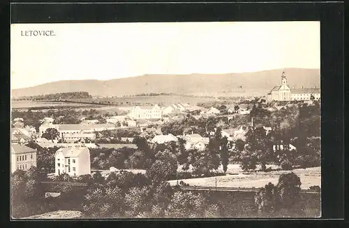 AK Letovice, Generalansicht der Stadt