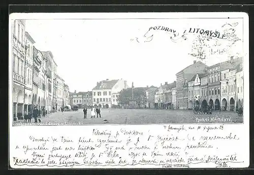 AK Leitomischl / Litomysl, Horni Namesti, Radnice