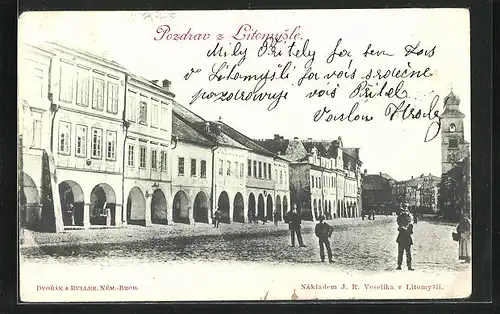 AK Leitomischl / Litomysl, Nakladem J.R. Veselika, Namesti, Radnice