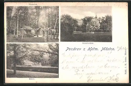 AK Herm. Mestec, Sanatorium, Statecek, Klece