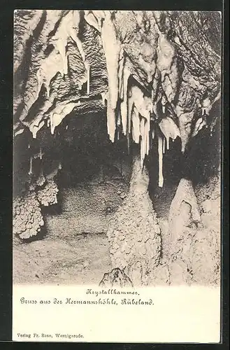 AK Rübeland im Harz, in der Krystallkammer der Hermannshöhle