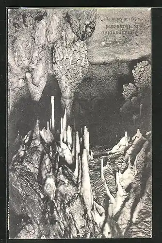 AK Rübeland im Harz, Hermannshöhle, Blick in die Krystallkammer