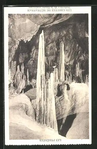 AK Betharram, Les Pyrenees, Les Grottes, Stalactites de la grotte Superieure, Höhle